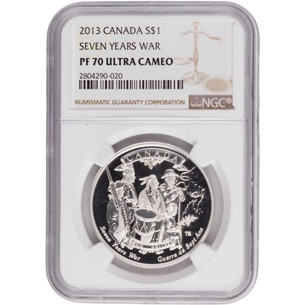 Canada 2013 $1 250th Anniversary of the End of the Seven Years War