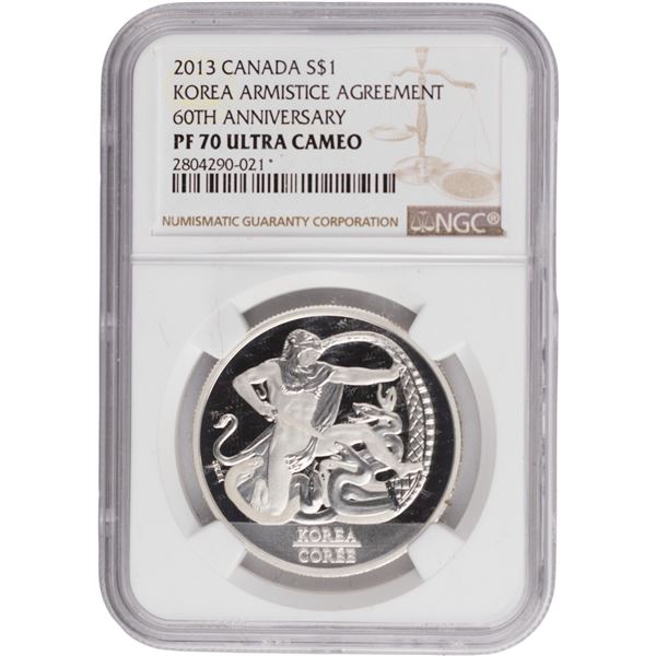 Canada 2013 $1 60th Anniversary of the Korean Armistice Agreement