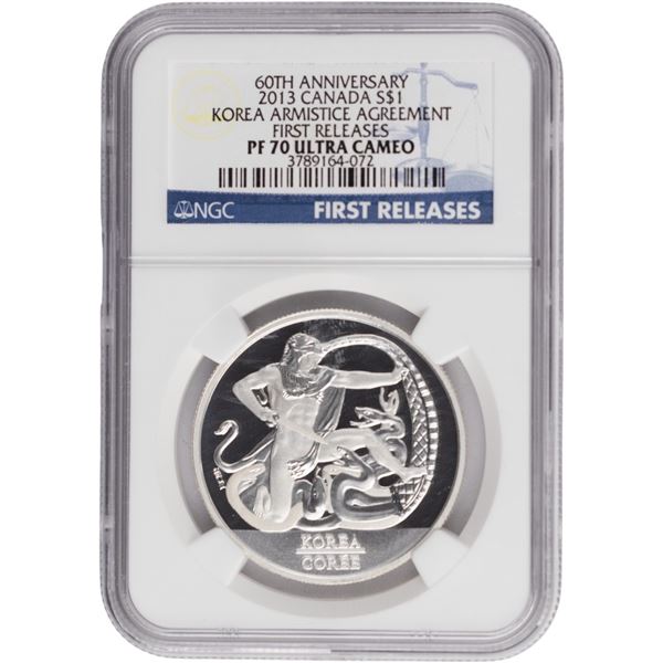 Canada 2013 $1 The 60th Anniversary of the Korean Armistice Agreement