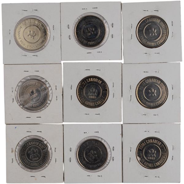 Canada Royal Canadian Mint Token Lot 2004 - 2012 (9 Pieces)