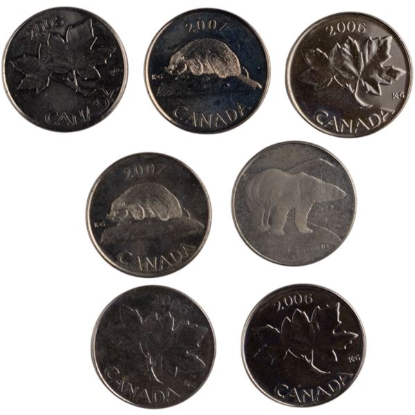 Canada Royal Canadian Mint Token Lot 2004-07 (7 Pieces)