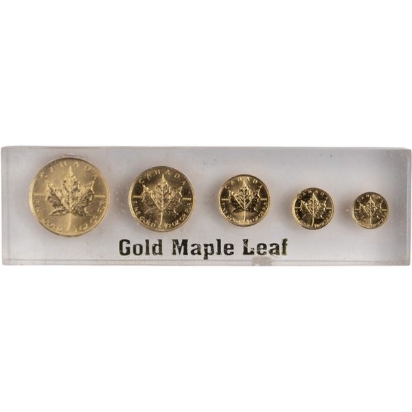 Canada Specimen Uniface Die Trial Maple Leaf Set
