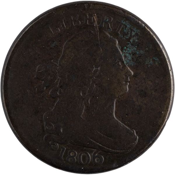 United States 1806 1/2 Cent Draped Bust Mint Error