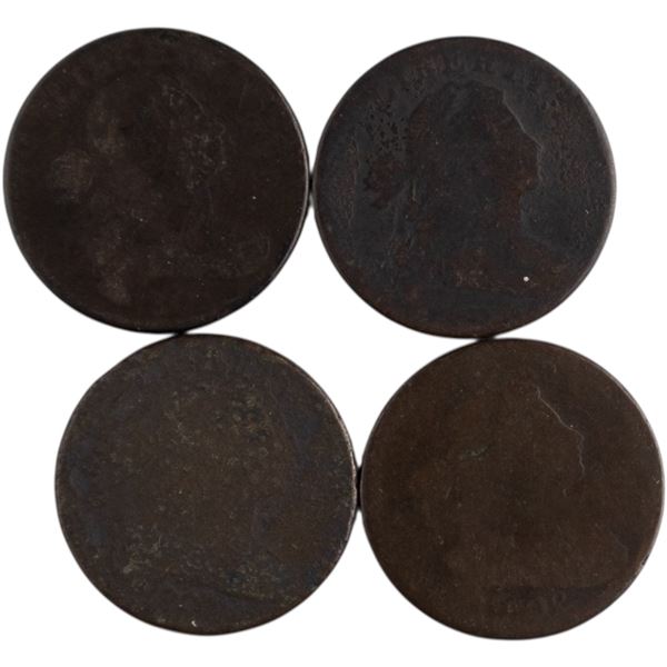 United States 1802-08 Draped Bust Cents (4 Pieces)