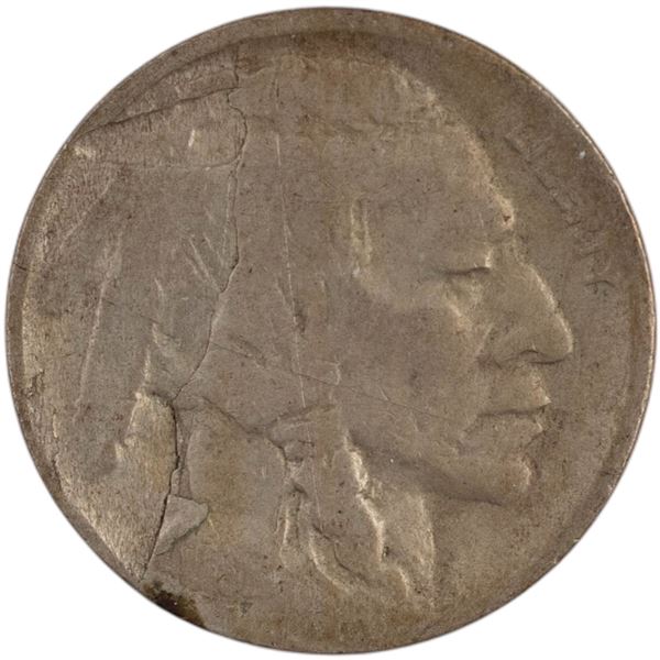 United States 1918 D Buffalo Nickel 5 Cents Mint Error Lamination