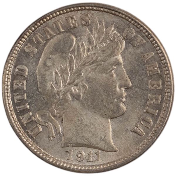 United States 1911-D Silver Barber Dime 10 Cents