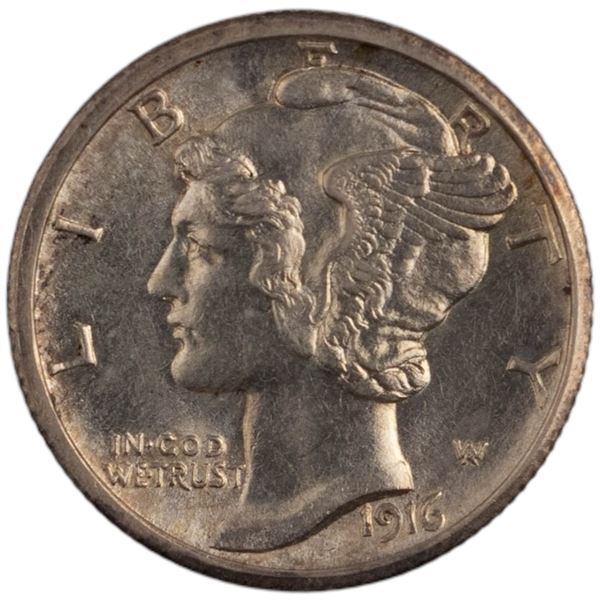 United States 1916-S Mercury Dime 10 Cents