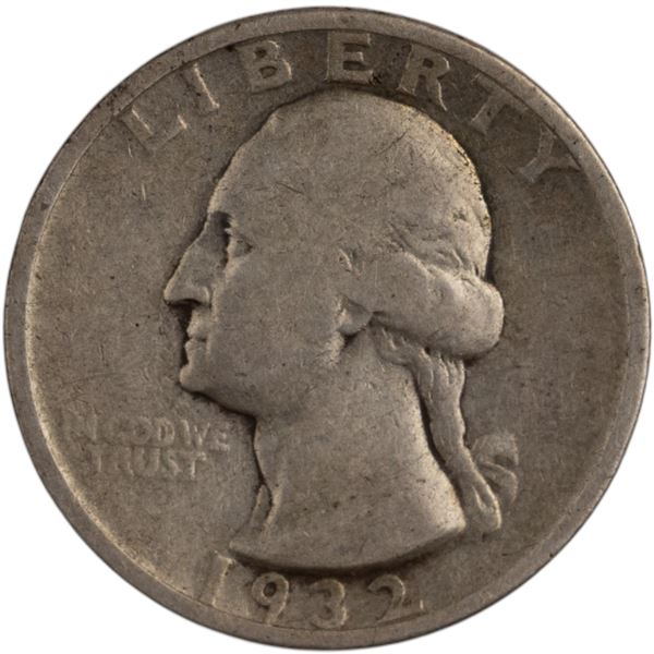 United States 1932-S Silver 25 Cents Washington Quarter