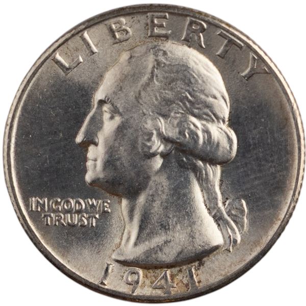 United States 1941 D/D 25 Cents Washington Silver Quarter Mint Error D.D.O