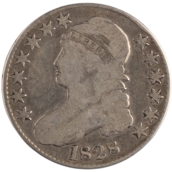United States 1828 50 Cents Capped Bust Half Dollar
