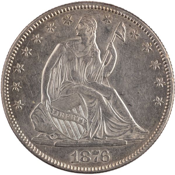 United States 1876 50 Cents Seated Liberty Half Dollar