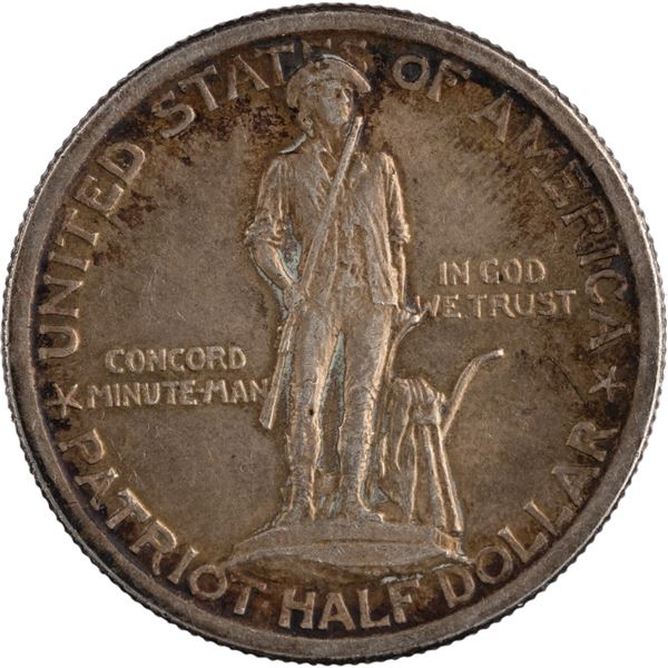 United States 1925 Silver Half Dollar Lexington-Concord Sesquicentennial