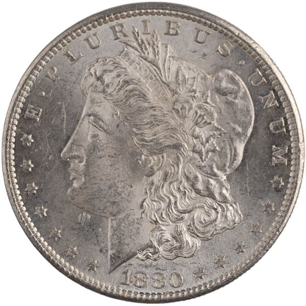 United States 1880-S Morgan Dollar V.A.M Doubled Date