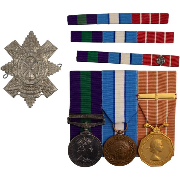 Canada Medal Group with GSM Arabian Peninsula, UN Cyprus, CD