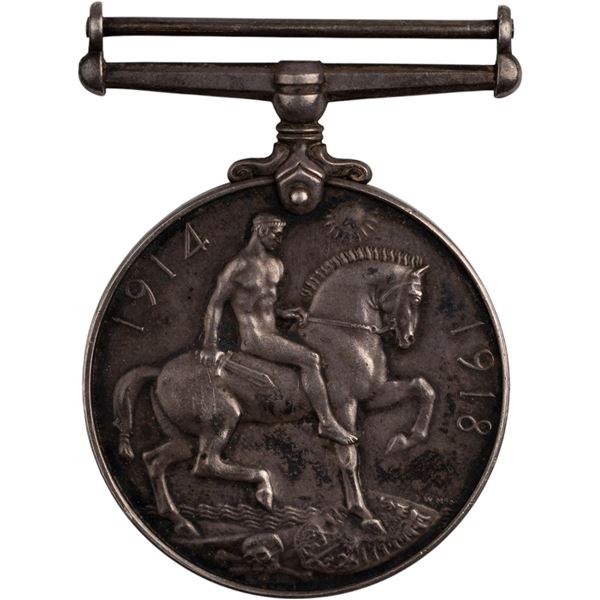 Canada WW1 British War Medal - 18th Canadian Infantry DOW 30/12/1916
