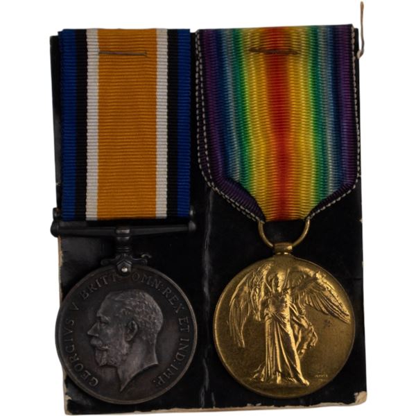 Canada WW1 Medal Pair Pte Shackleton CASC