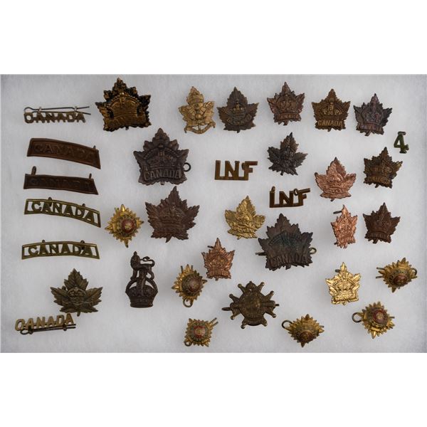 Canada WW1-WW2 Mixed Lot of Canadian Badges