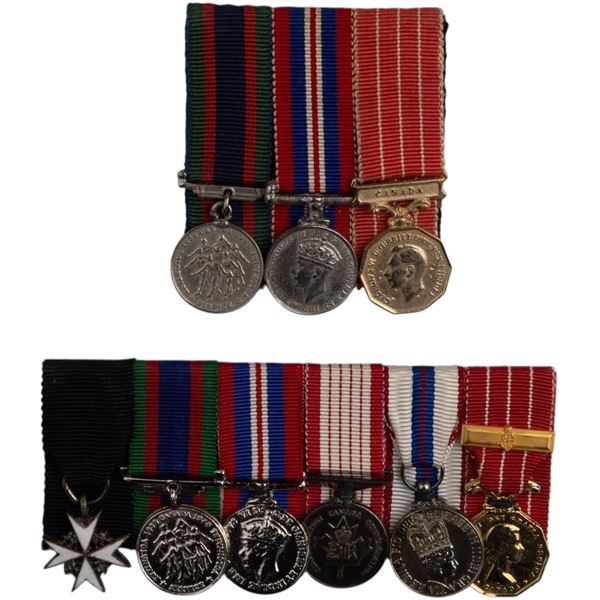 Canada WW2 and Post War Canadian Miniature Medal Groups