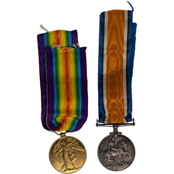 Great Britain WW1 British Medal Pair LIEUT.R.E.PETTIGREW.