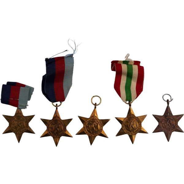 Great Britain WW2 British lot of stars 1939-45, Air Crew Europe, Italy, France and Germany
