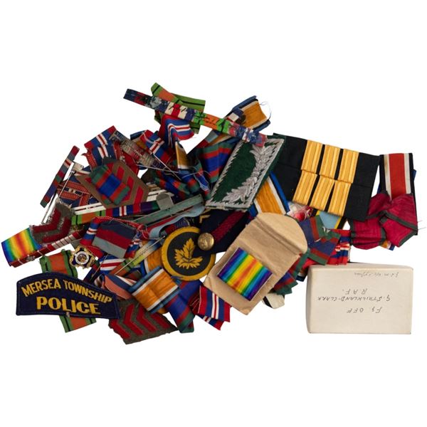 WW1 and WW2 Mixed Lot of British and Canadian Patches and Ribbons