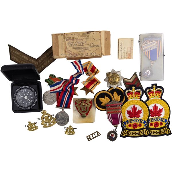 WW2 British Canadian Mixed Lot of Medals and Campaign Stars