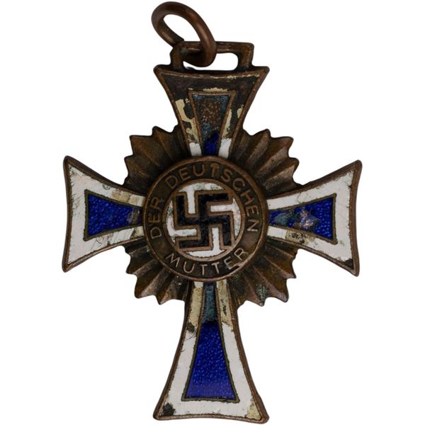 German Third Reich 1938 Bronze Mothers Cross