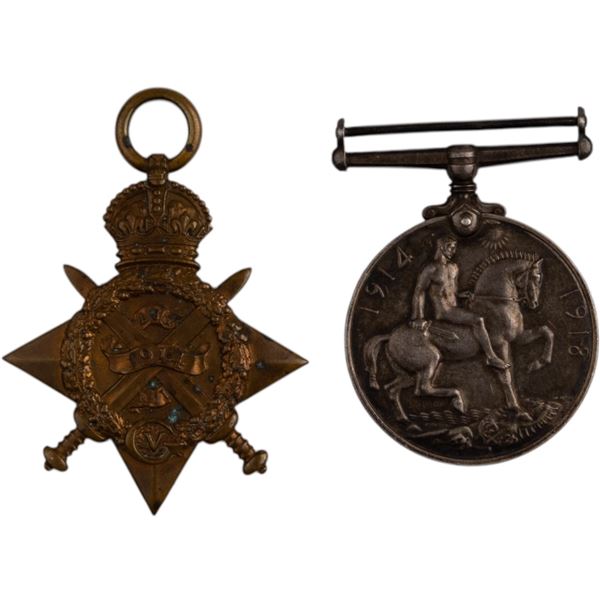 Great Britain WW1 British 1914-15 Star and British War Medal