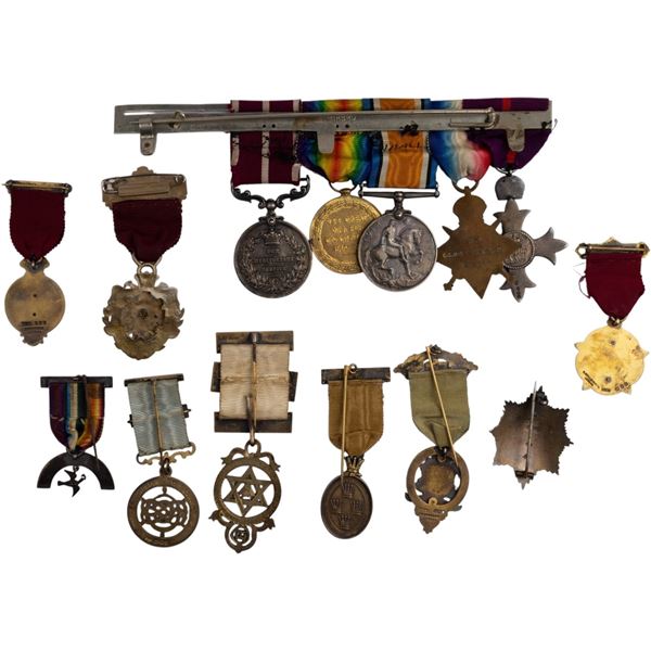 Great Britain WW1 British MBE, MiD, MSM group to CSM McDerment Manchester Regiment