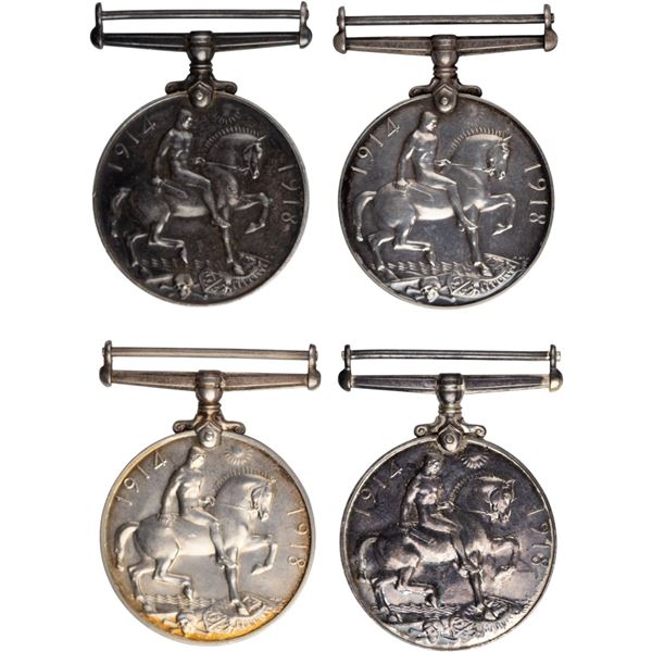 Great Britain WW1 War Medals (4 Pieces)