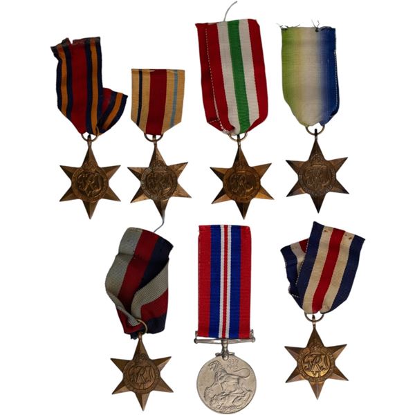 Great Britain WW2 Mixed lot of Stars Burma, Africa, Italy, Atlantic, France and Germany