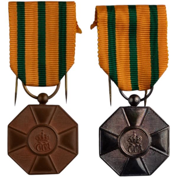 Luxembourg Grand Duchy Order of the Oak Crown Silver and Bronze