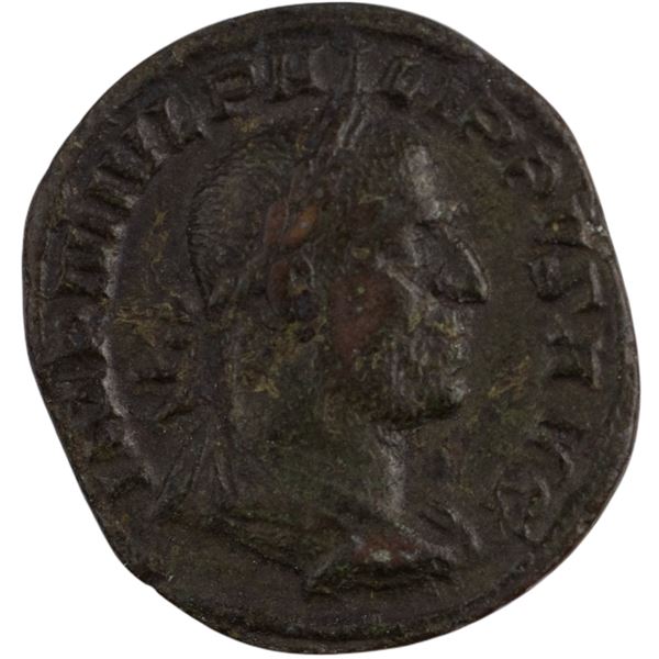 Ancient Roman Imperial Philip I AD 244-249 Sestertius SC Walking Lion