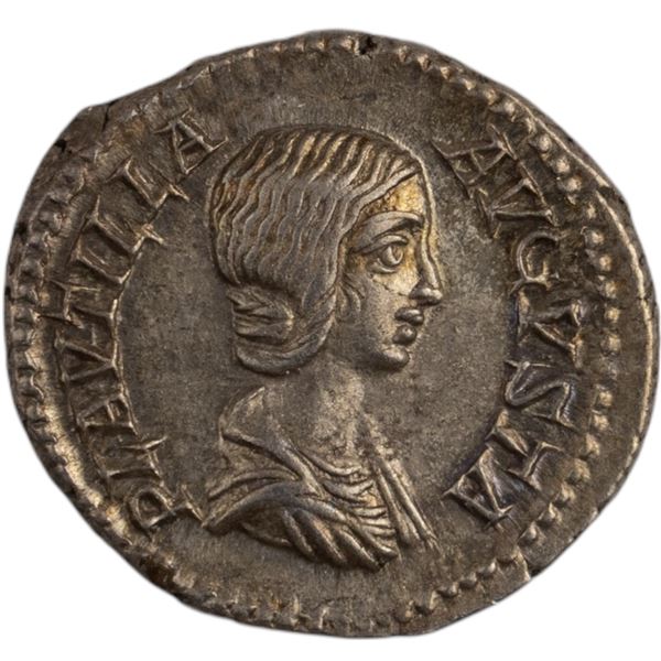 Ancient Roman Imperial Plautilla. AD 202-205 Denarius Rome