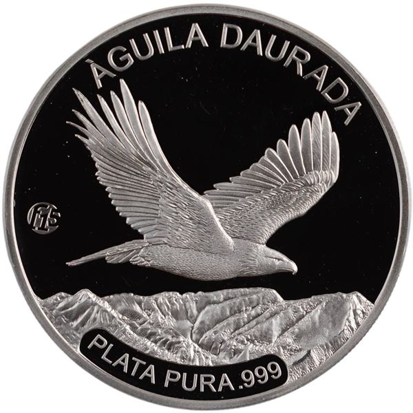 Andorra 2012 Silver 5 Dinars Golden Eagle with F15 Privy
