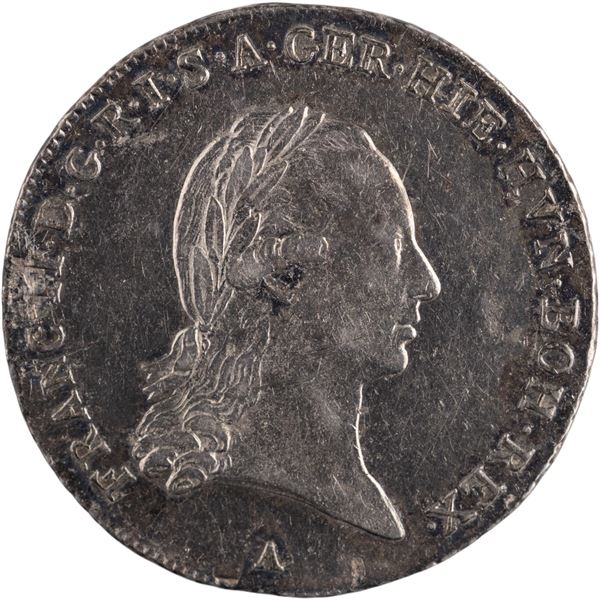 Austria 1793 A Austrian Netherlands Silver 1/4 Kronenthaler