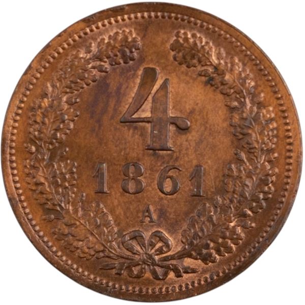 Austria 1861 A 4 Kreuzer