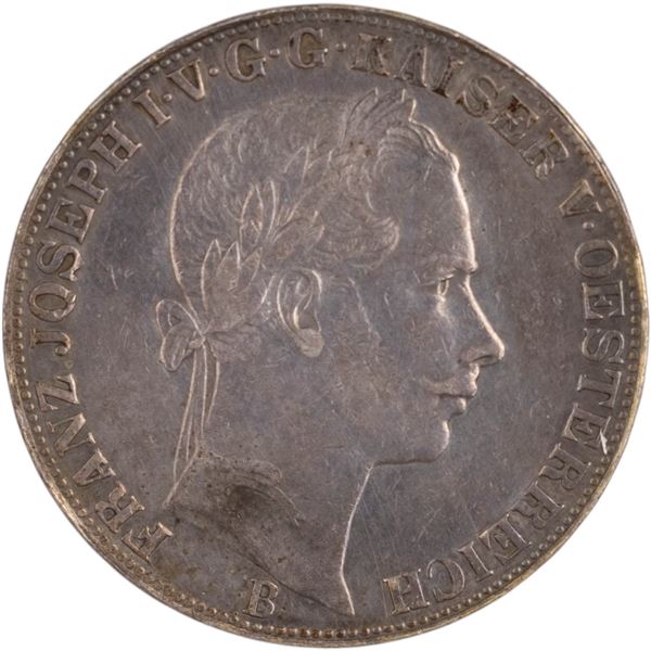 Austria 1864 B Silver Vereinsthaler Key Date