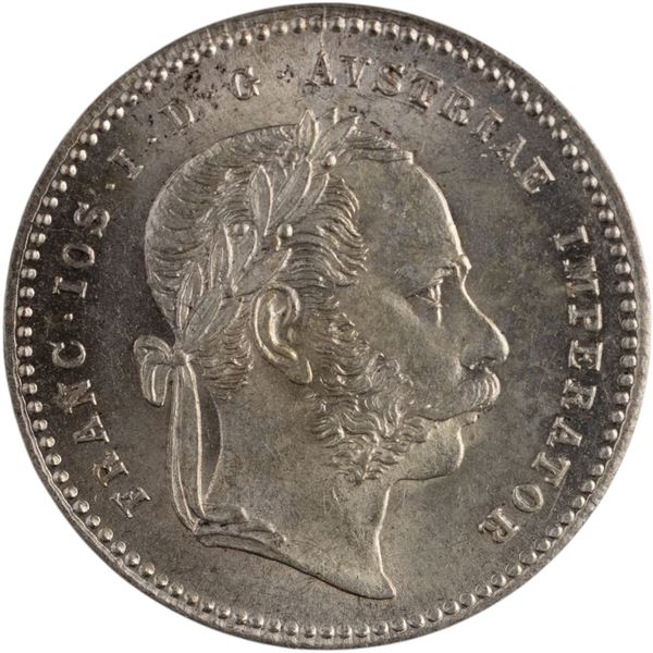 Austria 1868 A Silver 20 Kreuzer