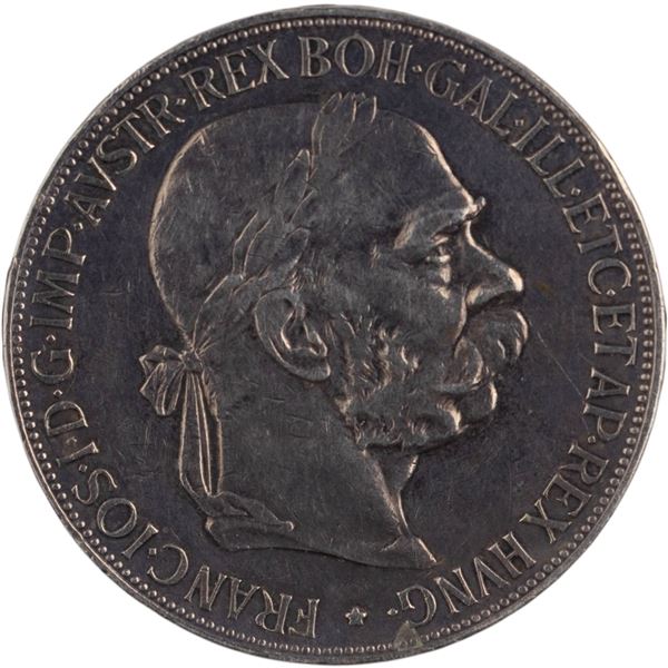 Austria 1907 Silver 5 Corona