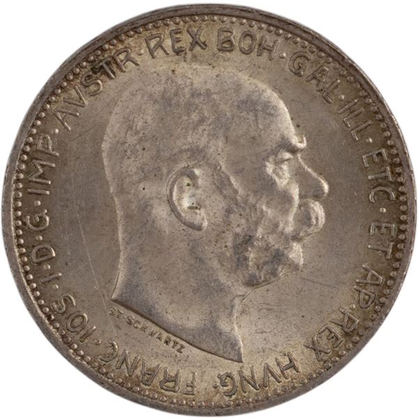Austria 1913 Silver 1 Corona