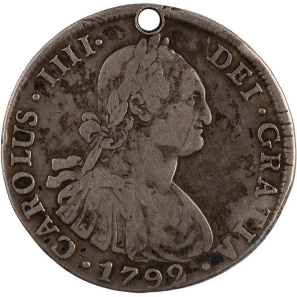 Bolivia 1792 PR Silver 8 Reales