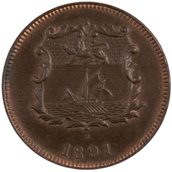 British North Borneo 1891 H 1/2 Cent