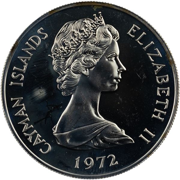 Cayman Islands 1972 Silver 2 Dollars