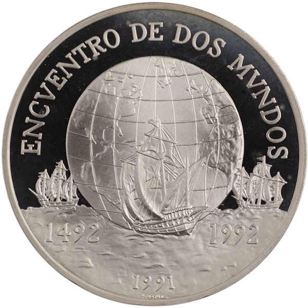 Chile 1991 Silver 10000 Pesos Ibero American Series