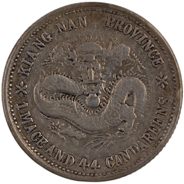 China 1899 Kiang Nan Silver 20 Cents Chopmark