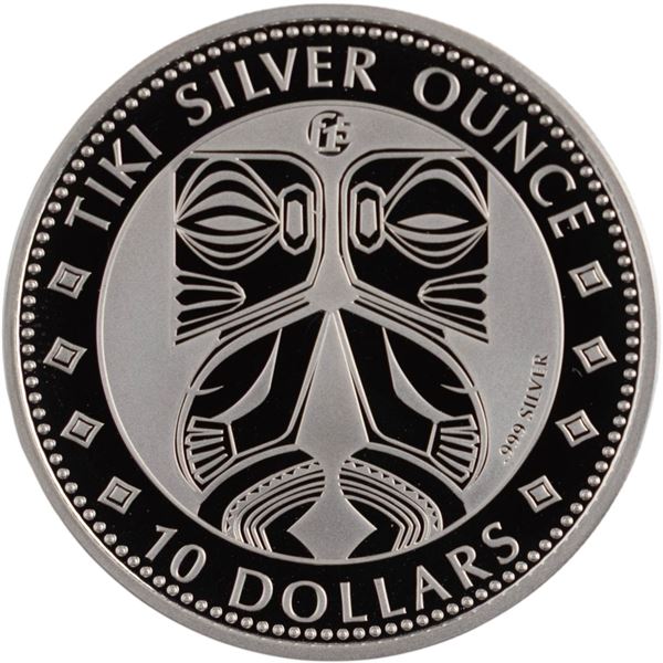 Cook Islands 2012 $10 Silver 1 oz Tiki with F15 Privy