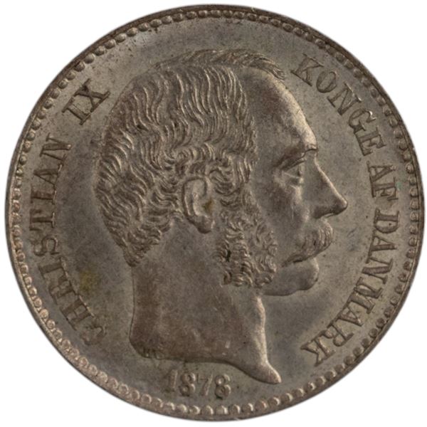 Denmark 1878 Danish West Indies Silver 10 Cents