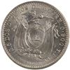 Image 2 : Ecuador 1916 Silver 2 Decimos