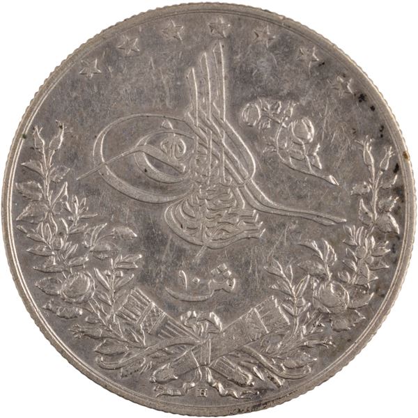 Egypt 1904 H AH1293/30 Silver 10 Qirsh